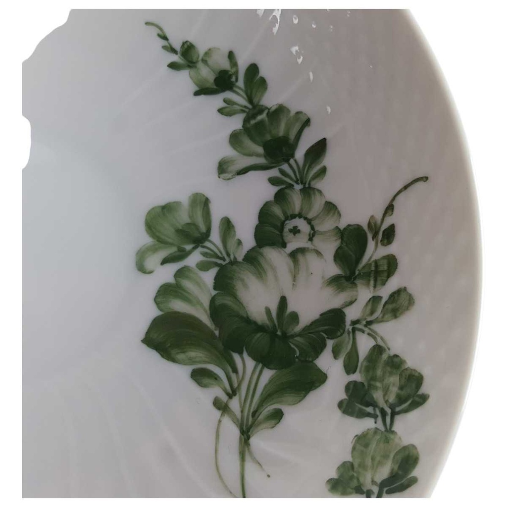 [458163844] Untertasse für Kaffee 14,1 cm Royal Copenhagen Grüne Blume geschweift II. Wahl gebraucht - gut Bild 2