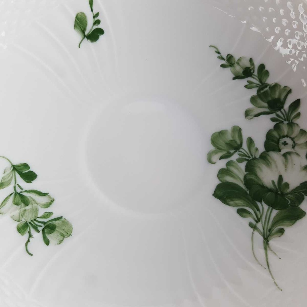 [458163844] Untertasse für Kaffee 14,1 cm Royal Copenhagen Grüne Blume geschweift II. Wahl gebraucht - gut Bild 3