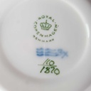 [458163844] Untertasse für Kaffee 14,1 cm Royal Copenhagen Grüne Blume geschweift II. Wahl gebraucht - gut Bild 5