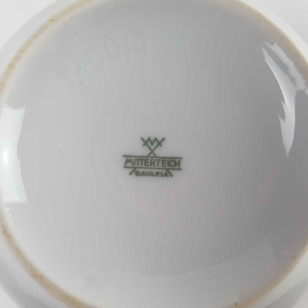 [458163848] Zuckerdose Mitterteich Form 700 Blau Dekor gebraucht - gut Bild 4