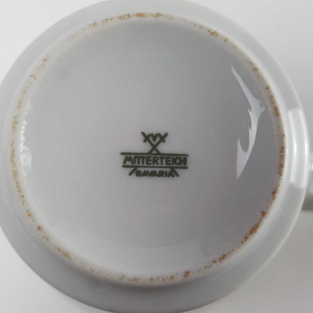 [458163850] Kaffeetasse Mitterteich Form 700 Blau Dekor gebraucht - gut Bild 5