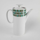 [458163854] Kaffeekanne 1,25 L Thomas Porzellan Medaillon grüne Blätter gebraucht - gut Bild 3