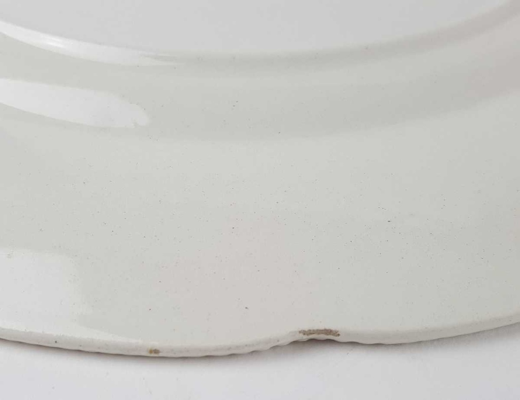 [458163861] Speiseteller Essteller 24,5 cm VEB Dresden Blumendekor grün gelb Blumen gebraucht - akzeptabel Bild 3
