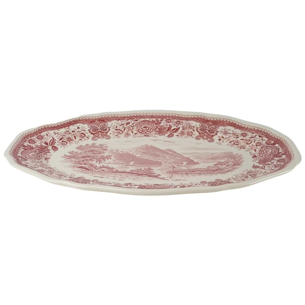 [458163862] Fleischplatte 30,7x20,2 cm Villeroy & Boch Burgenland Rot gebraucht - sehr gut Bild 2