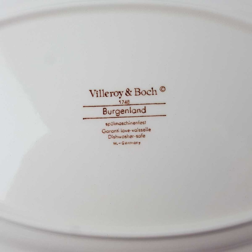 [458163862] Fleischplatte 30,7x20,2 cm Villeroy & Boch Burgenland Rot gebraucht - sehr gut Bild 4