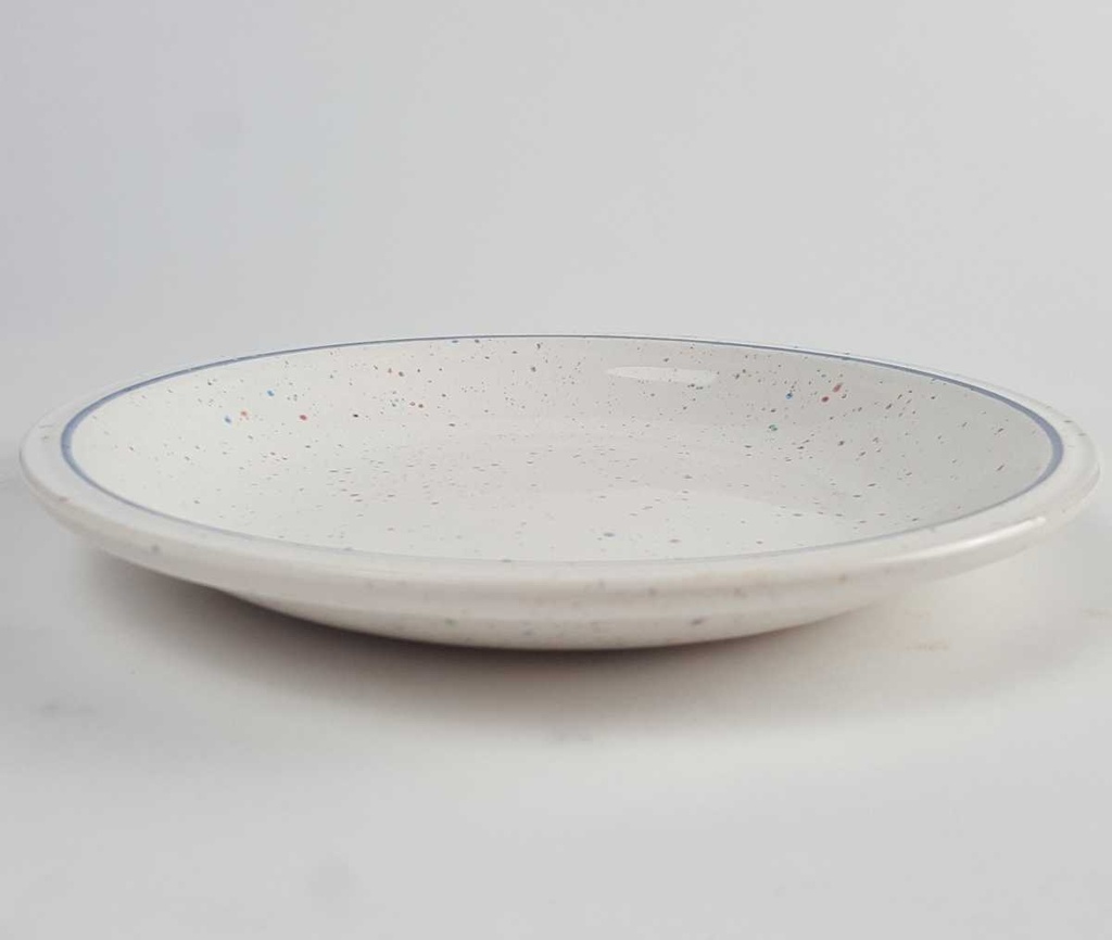 [458163905] Kuchenteller Dessertteller 19 cm John Tams Banquet blauer Rand gebraucht - gut Bild 4