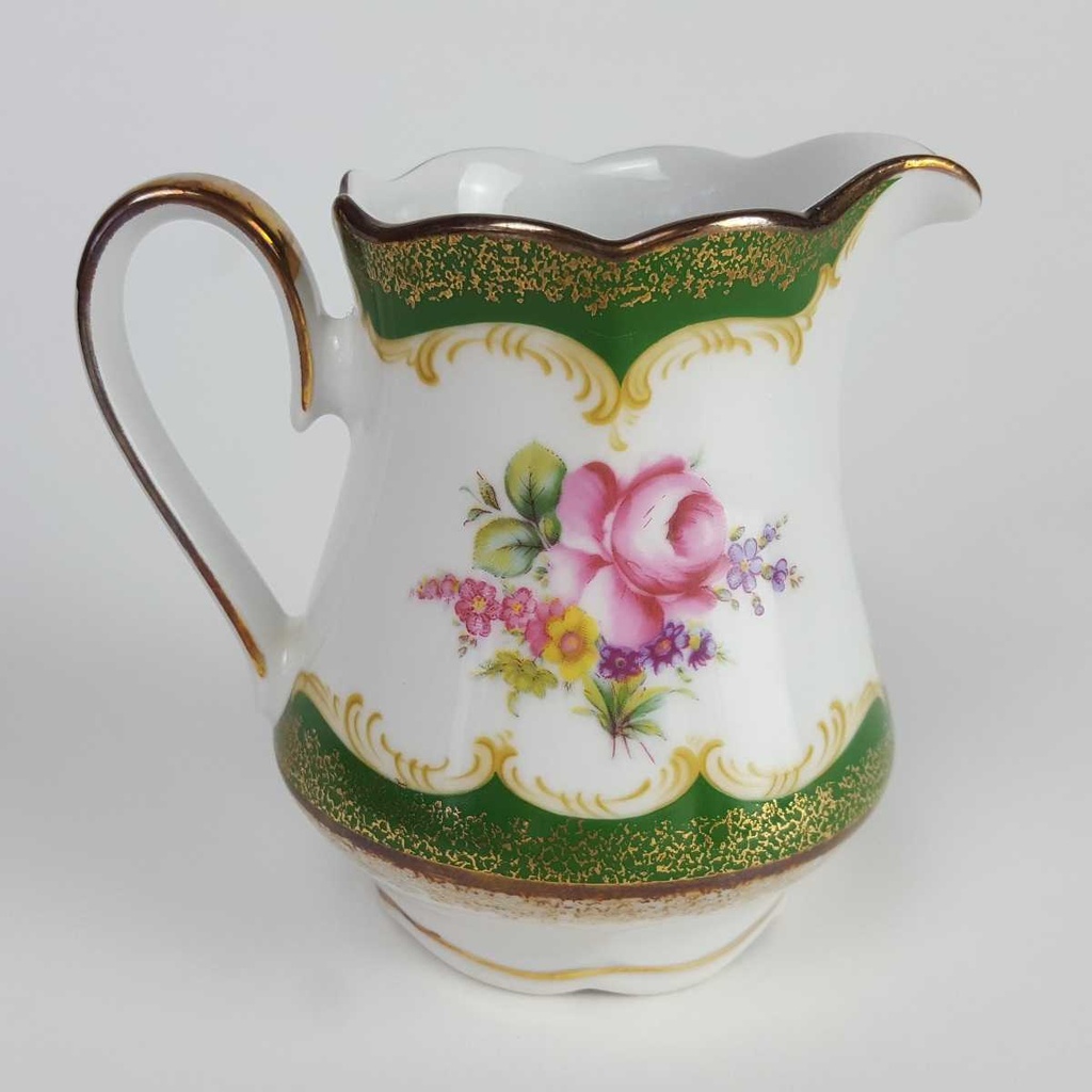 [458163911] Milchkännchen Goldrand 0,2 L Winterling Röslau Blumendekor Blumen gebraucht - gut Bild 3