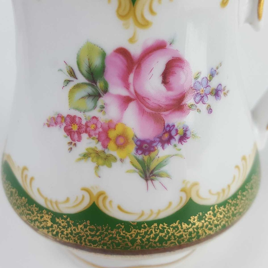 [458163911] Milchkännchen Goldrand 0,2 L Winterling Röslau Blumendekor Blumen gebraucht - gut Bild 5