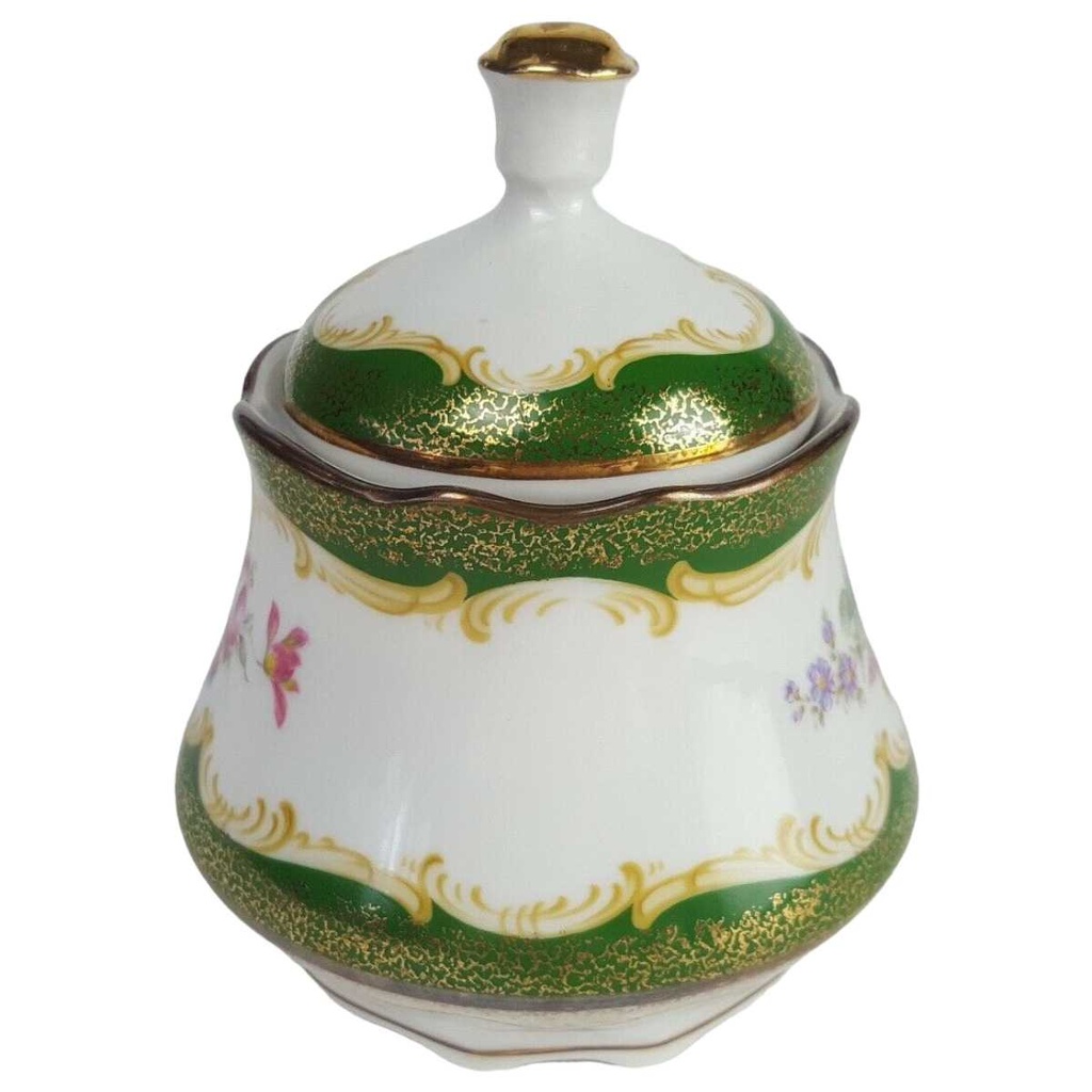 [458163912] Zuckerdose Goldrand 0,2 L Winterling Röslau Blumendekor Blumen gebraucht - gut Bild 2