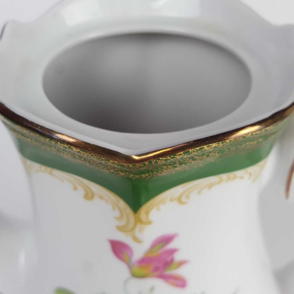 [458163913] Kaffeekanne Goldrand 1,5 L Winterling Röslau Blumendekor Blumen gebraucht - gut Bild 6