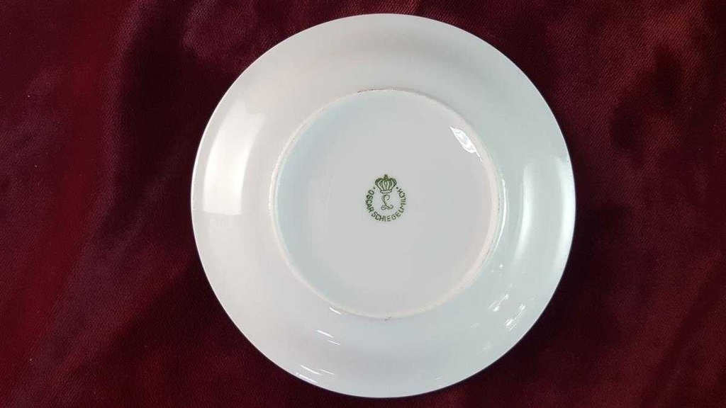 [45816396] Untertasse für Mokka 11,1 cm Oscar Schlegelmilch Dekor ägyptische Krieger gebraucht - gut Bild 4