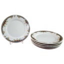 [2119131] 6er Set Kuchenteller Dessertteller Frühstücksteller 19,5 cm China Pearl Bunte Blumen gebraucht - gut Bild 2