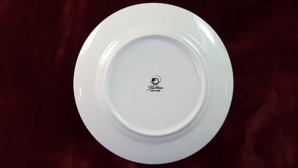 [2119131] 6er Set Kuchenteller Dessertteller Frühstücksteller 19,5 cm China Pearl Bunte Blumen gebraucht - gut Bild 6