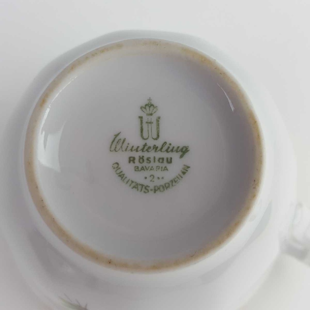 [458164151] Kaffeetasse Goldrand Winterling Röslau Blumendekor Blumen gebraucht - gut Bild 7