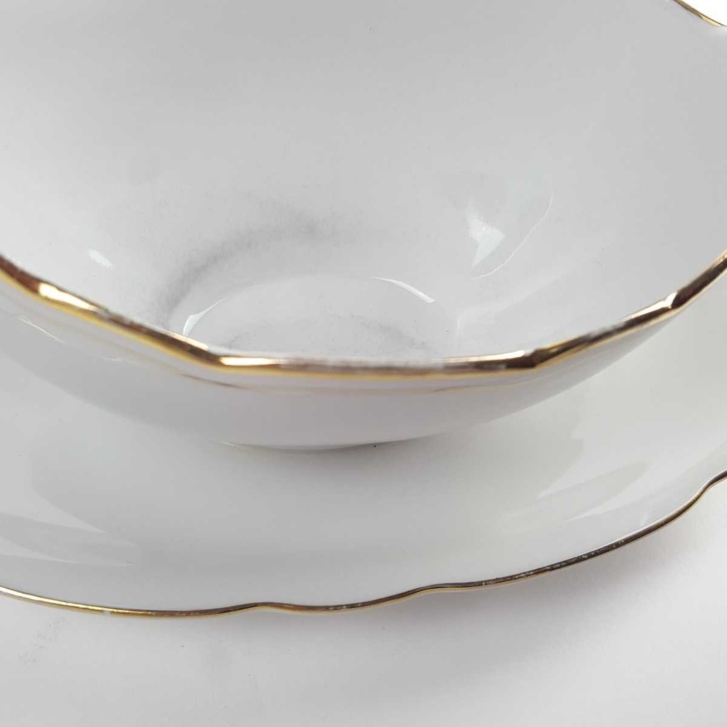 [458164154] Sauciere Goldrand 1tlg 0,35 L Schaller weiß Bavaria gebraucht - akzeptabel Bild 5