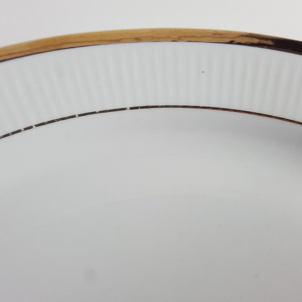 [458164155] Speiseteller Goldrand 24,2 cm Chodziez gebraucht - gut Bild 3