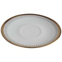 [458164157] Untertasse Goldrand 14,9 cm Winterling Kirchenlamitz grau Dekor gebraucht - gut Bild 2