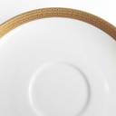 [2119132] 6er Set Untertasse Goldrand 14,4 cm Thomas Porzellan Unbekannte Formen Weiß gebraucht - sehr gut Bild 4