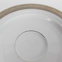 [458164159] Untertasse Unterteller 14,7 cm Eschenbach Venedig Perlrand Platinrand Bavaria gebraucht - gut Bild 3
