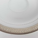 [458164159] Untertasse Unterteller 14,7 cm Eschenbach Venedig Perlrand Platinrand Bavaria gebraucht - gut Bild 4