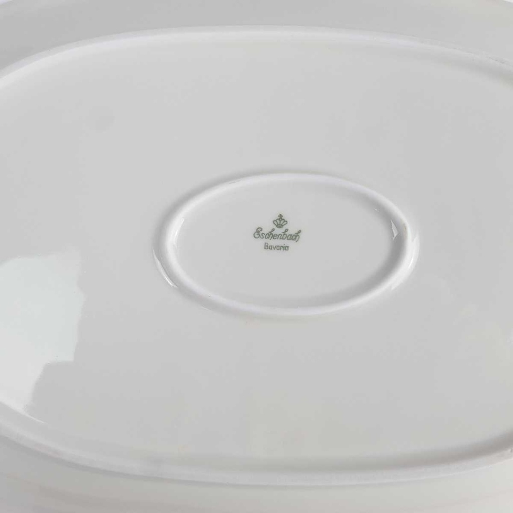 [458164162] Servierplatte Fleischplatte Goldrand 31,9x20,4 cm Eschenbach Alte Formen gebraucht - gut Bild 4