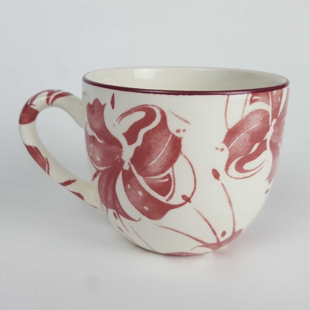 [458164164] Kaffeetasse ohne Stempel 0,2 L Grindley English Bonapart Rot gebraucht - gut Bild 3