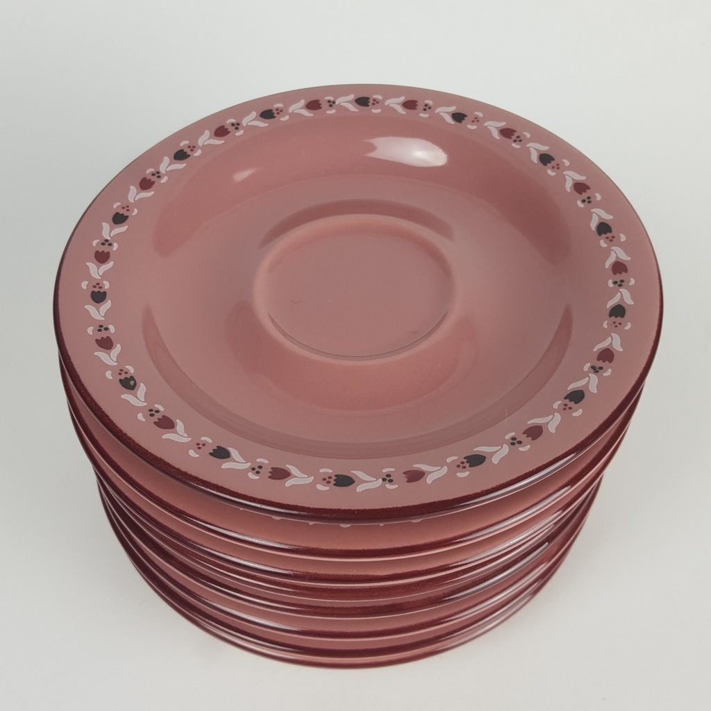 [2119133] 8er Set Keramik Blumendekor altrose Untertassen D 15,2 cm Bild 4