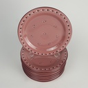 [2119134] 8er Set Keramik Blumendekor altrose Kuchenteller D 19 cm Bild 2