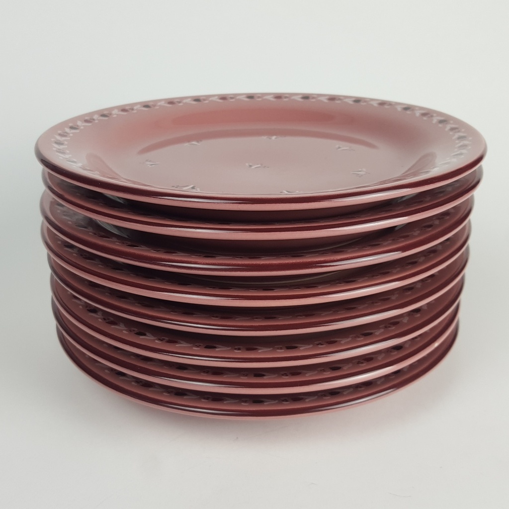 [2119134] 8er Set Keramik Blumendekor altrose Kuchenteller D 19 cm Bild 3
