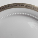 [458164174] Kuchenteller Dessertteller 19,4 cm Eschenbach Venedig Perlrand Platinrand Bavaria gebraucht - gut Bild 3