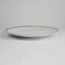 [2119137] 5er Set Speiseteller Essteller Goldrand Golddekor 24,2 cm Winterling Kirchenlamitz gebraucht - gut Bild 5