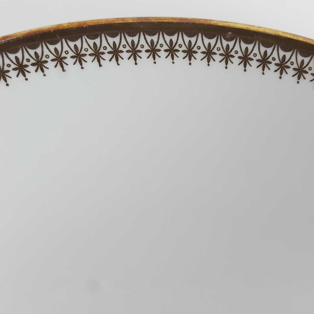 [2119137] 5er Set Speiseteller Essteller Goldrand Golddekor 24,2 cm Winterling Kirchenlamitz gebraucht - gut Bild 7