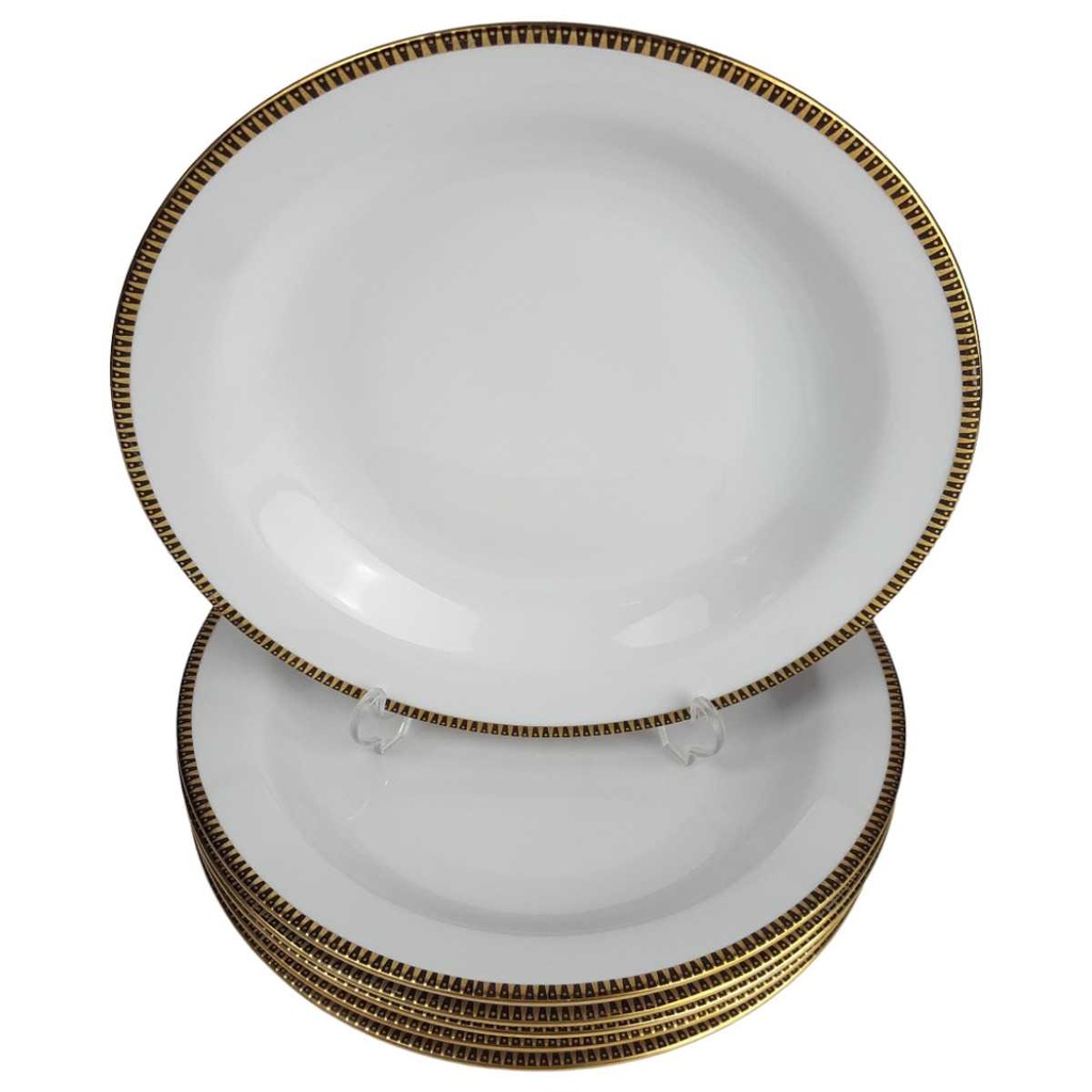 [2119140] 6er Set Suppenteller 23 cm Schumann Arzberg Form 3009 gebraucht - gut Bild 2