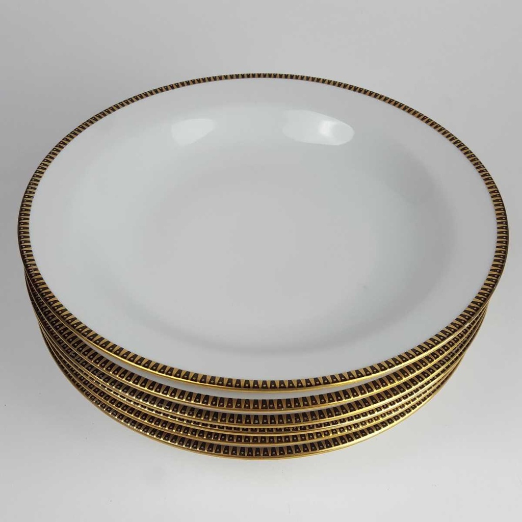 [2119140] 6er Set Suppenteller 23 cm Schumann Arzberg Form 3009 gebraucht - gut Bild 4