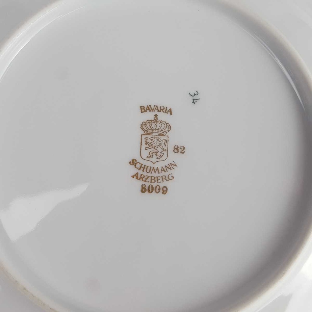 [2119140] 6er Set Suppenteller 23 cm Schumann Arzberg Form 3009 gebraucht - gut Bild 8