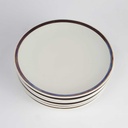 [2119141] 6er Set Kuchenteller Dessertteller Goldrand 19 cm Schumann Arzberg 6 mm gebraucht - gut Bild 3