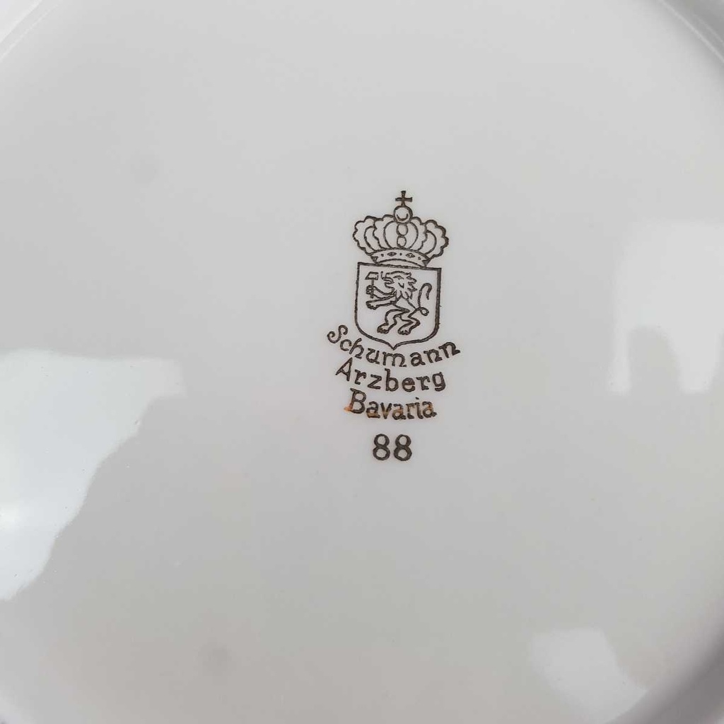 [2119141] 6er Set Kuchenteller Dessertteller Goldrand 19 cm Schumann Arzberg 6 mm gebraucht - gut Bild 10