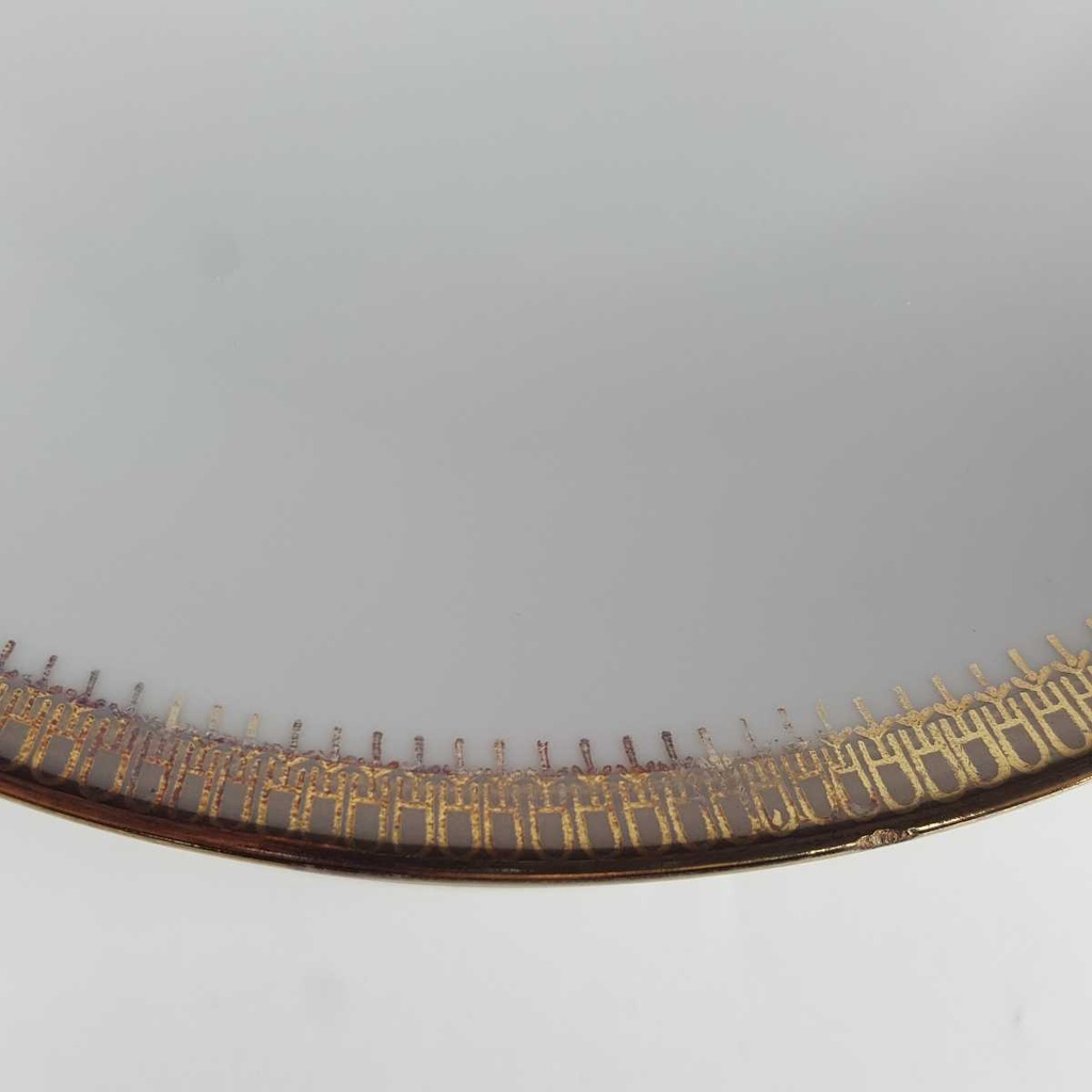 [458164188] Kuchenteller Dessertteller Goldrand 19,8 cm Schaller weiß Bavaria gebraucht - gut Bild 6