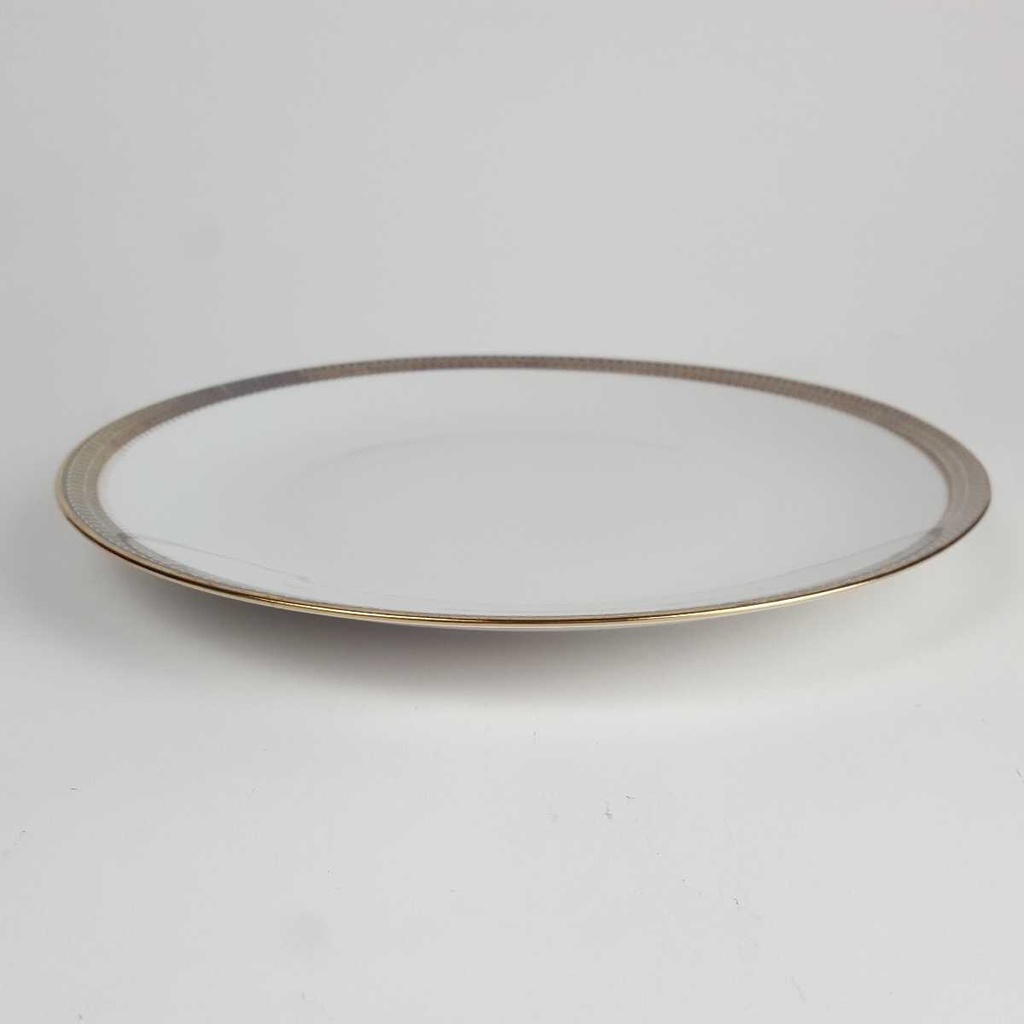 [458164188] Kuchenteller Dessertteller Goldrand 19,8 cm Schaller weiß Bavaria gebraucht - gut Bild 7
