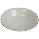 [458164191] Schüssel Goldrand 23,9 cm Bavaria Germany Elfenbein Porzellan Beige gebraucht - gut Bild 2