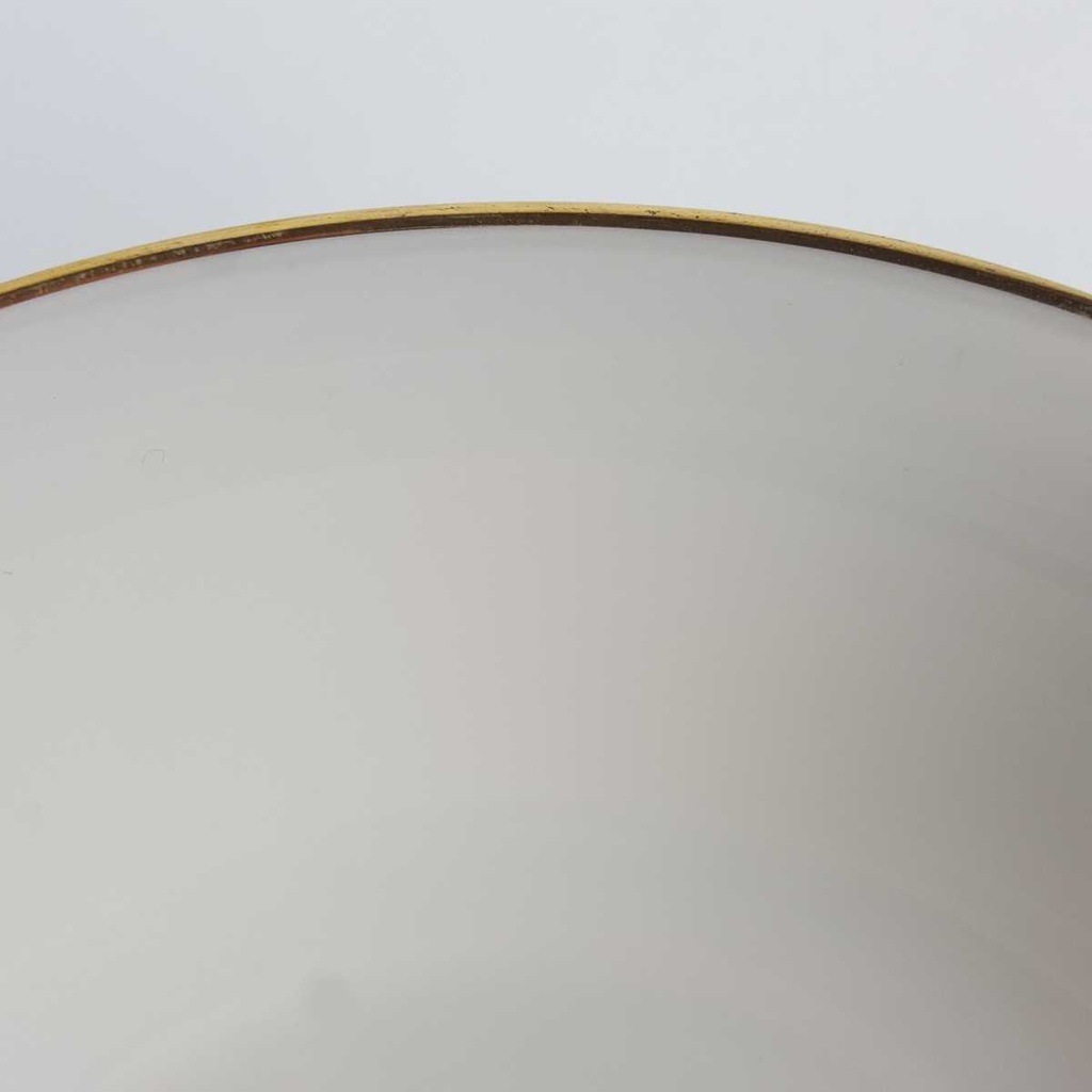 [458164191] Schüssel Goldrand 23,9 cm Bavaria Germany Elfenbein Porzellan Beige gebraucht - gut Bild 3