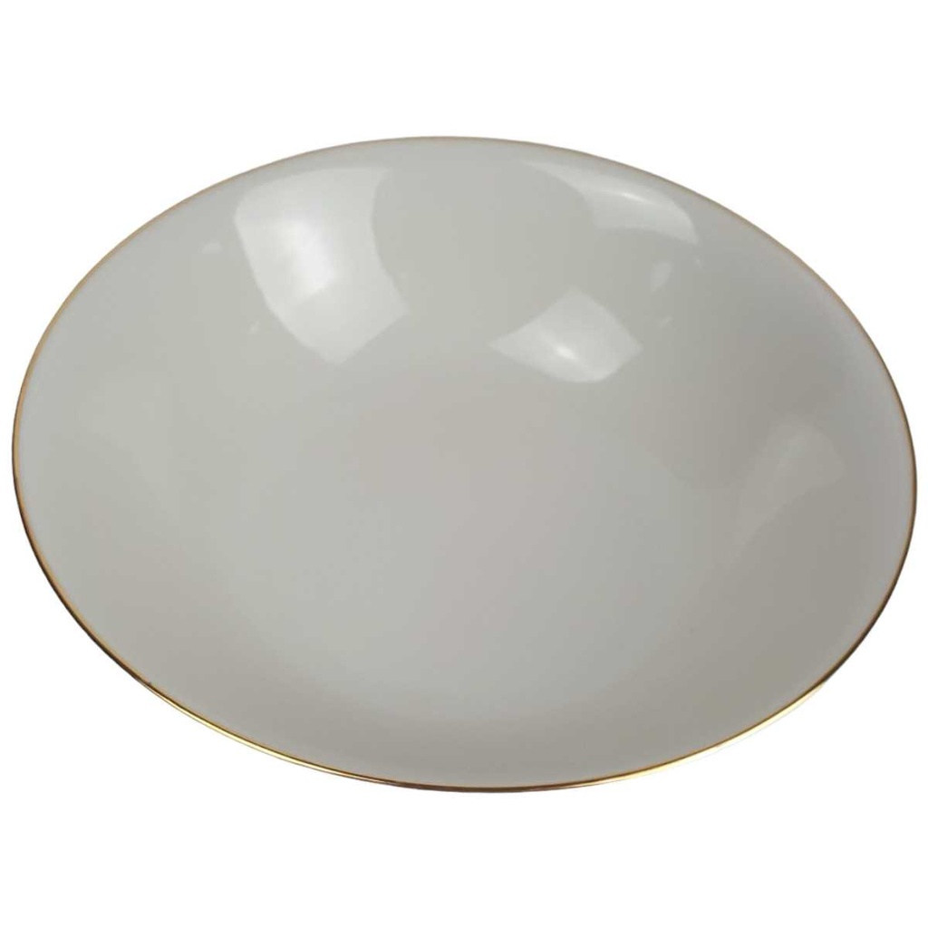 [458164193] Schüssel Goldrand 25,4 cm Winterling elfenbein Beige gebraucht - gut Bild 2