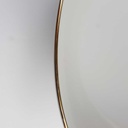 [458164193] Schüssel Goldrand 25,4 cm Winterling elfenbein Beige gebraucht - gut Bild 4