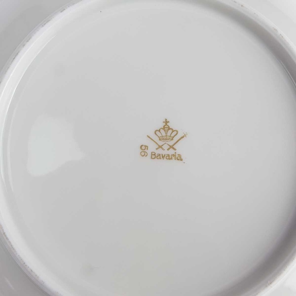 [458164193] Schüssel Goldrand 25,4 cm Winterling elfenbein Beige gebraucht - gut Bild 5