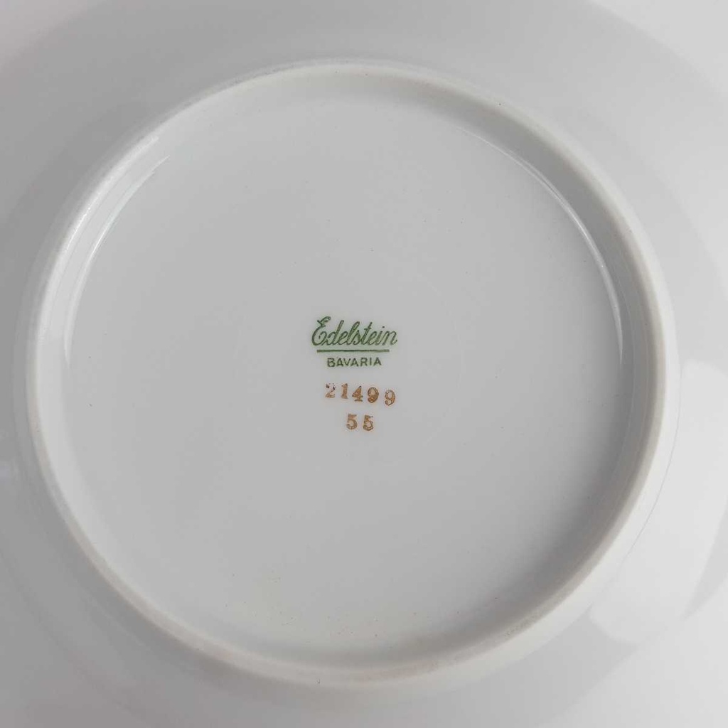 [458164196] Schüssel Goldrand 25 cm Edelstein Bavaria Grauband 21499 gebraucht - gut Bild 5