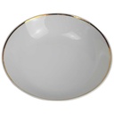 [458164197] Schüssel Goldrand 24,5 cm Bavaria Germany weiß gebraucht - gut Bild 2