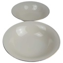 [2119142] 2er Set Schüssel Goldrand 25,1 cm und 23,3 Tirschenreuth Bavaria gebraucht - gut Bild 2
