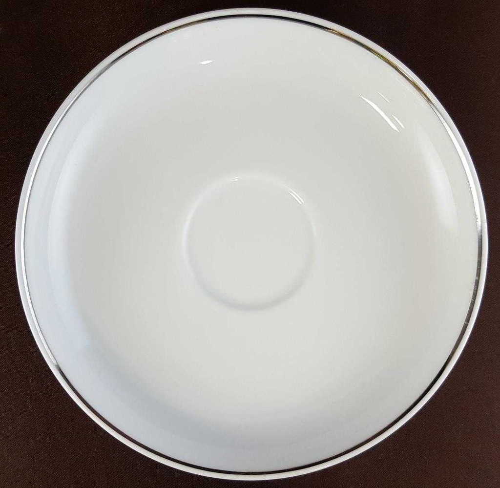 [4581642] Untertasse 13,8 cm Rosenthal Lotus Ballett Platin Weiß gebraucht - gut Bild 2