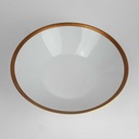 [458164200] Schüssel Goldrand Golddekor 25,7 cm Seltmann Weiden Vohenstrauß Weiß gebraucht - gut Bild 2