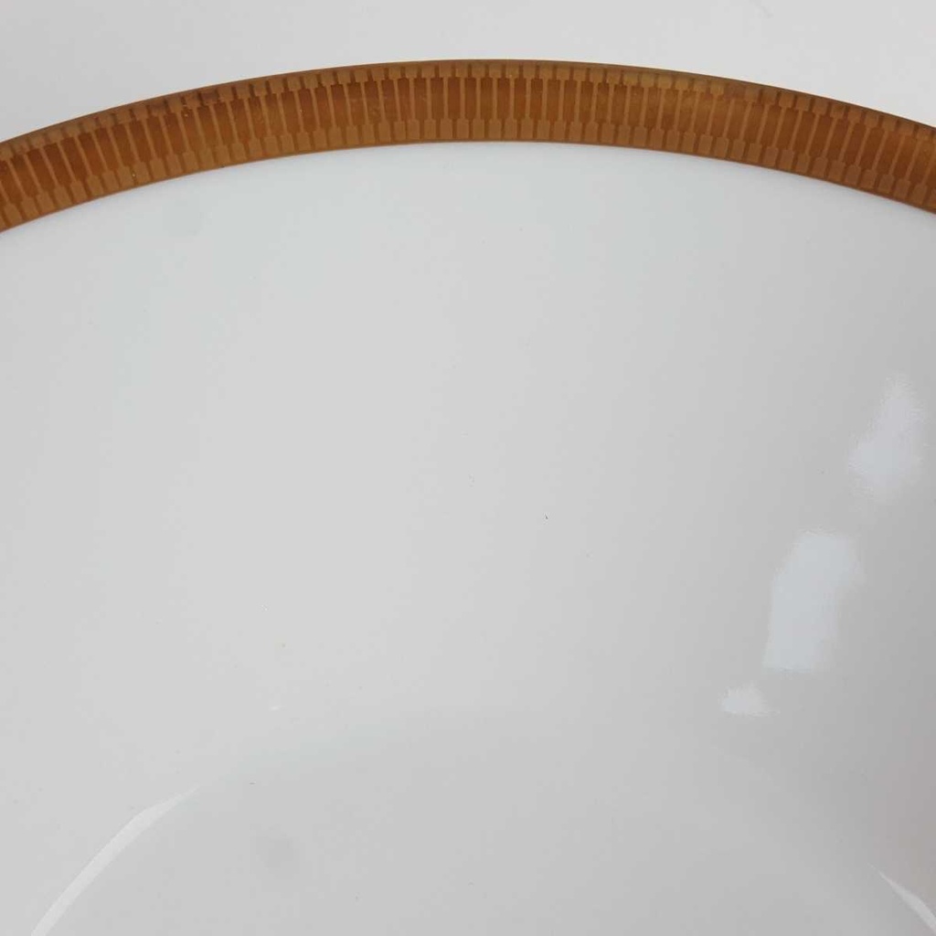 [458164200] Schüssel Goldrand Golddekor 25,7 cm Seltmann Weiden Vohenstrauß Weiß gebraucht - gut Bild 3